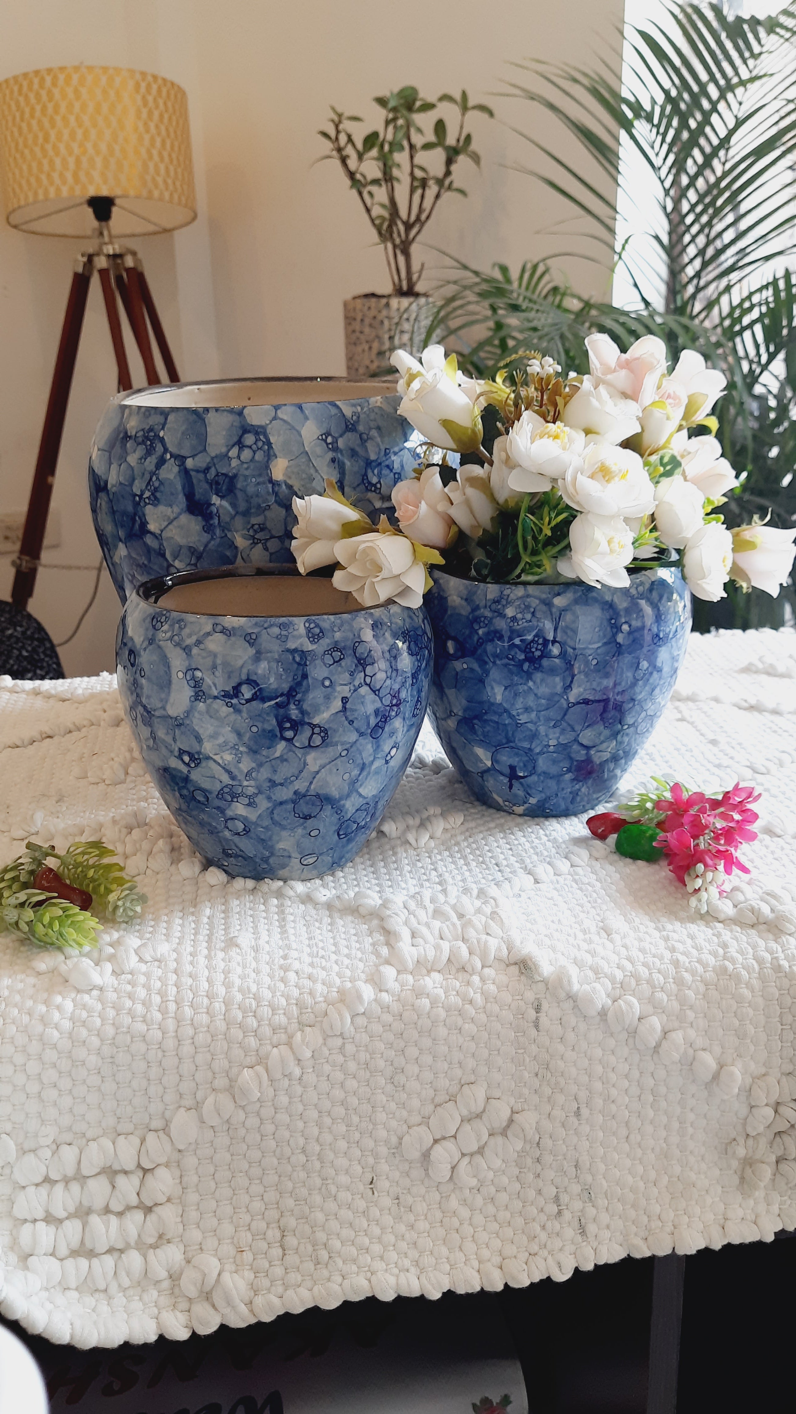 Glossy Look Planters Pot Set of 2