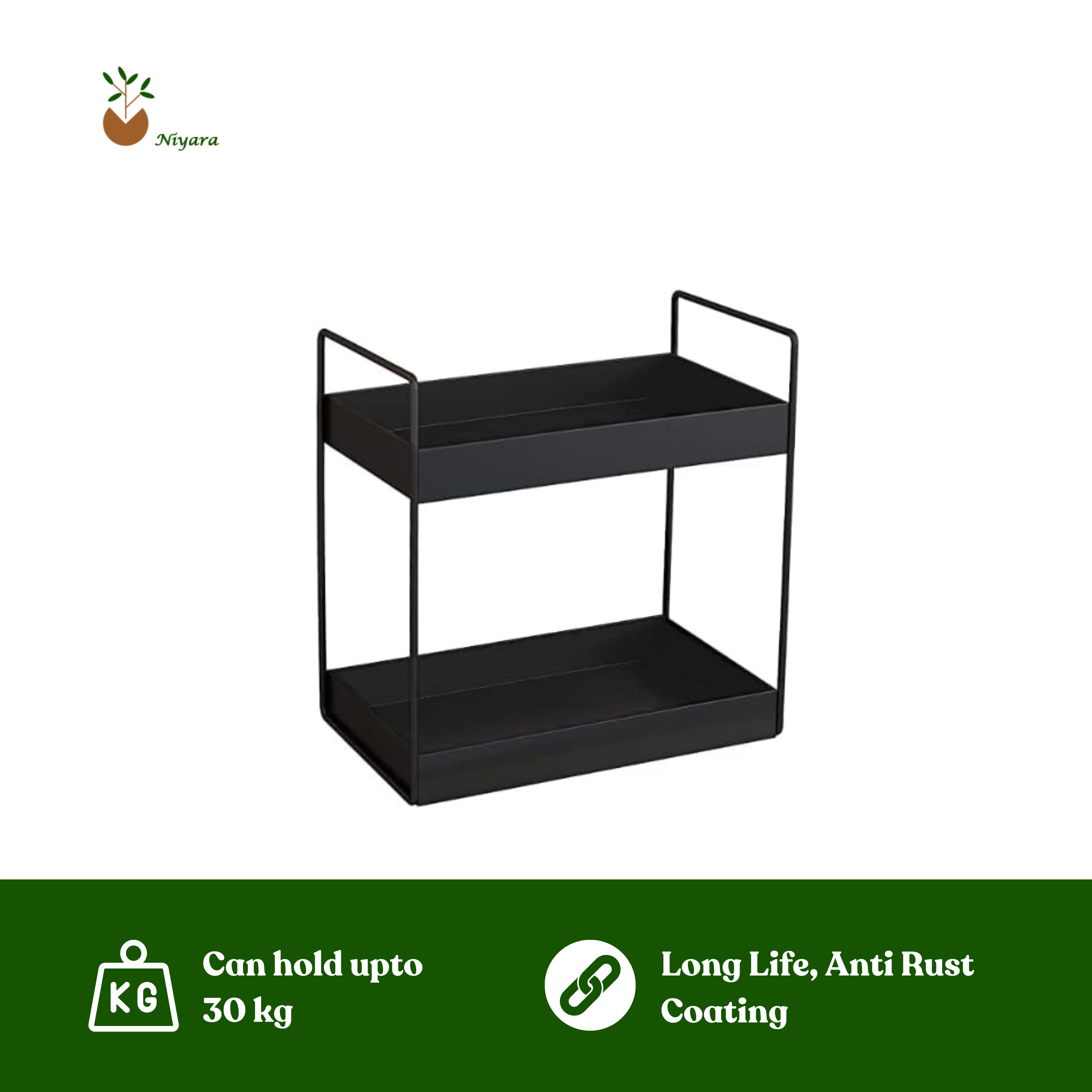 Elegant Metal Spice Rack for Your Kitchen