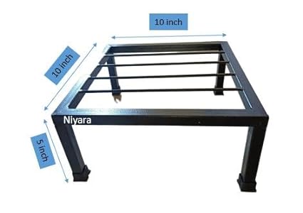 Metal Stand Square Shape Set of 2 Size - 10 inch