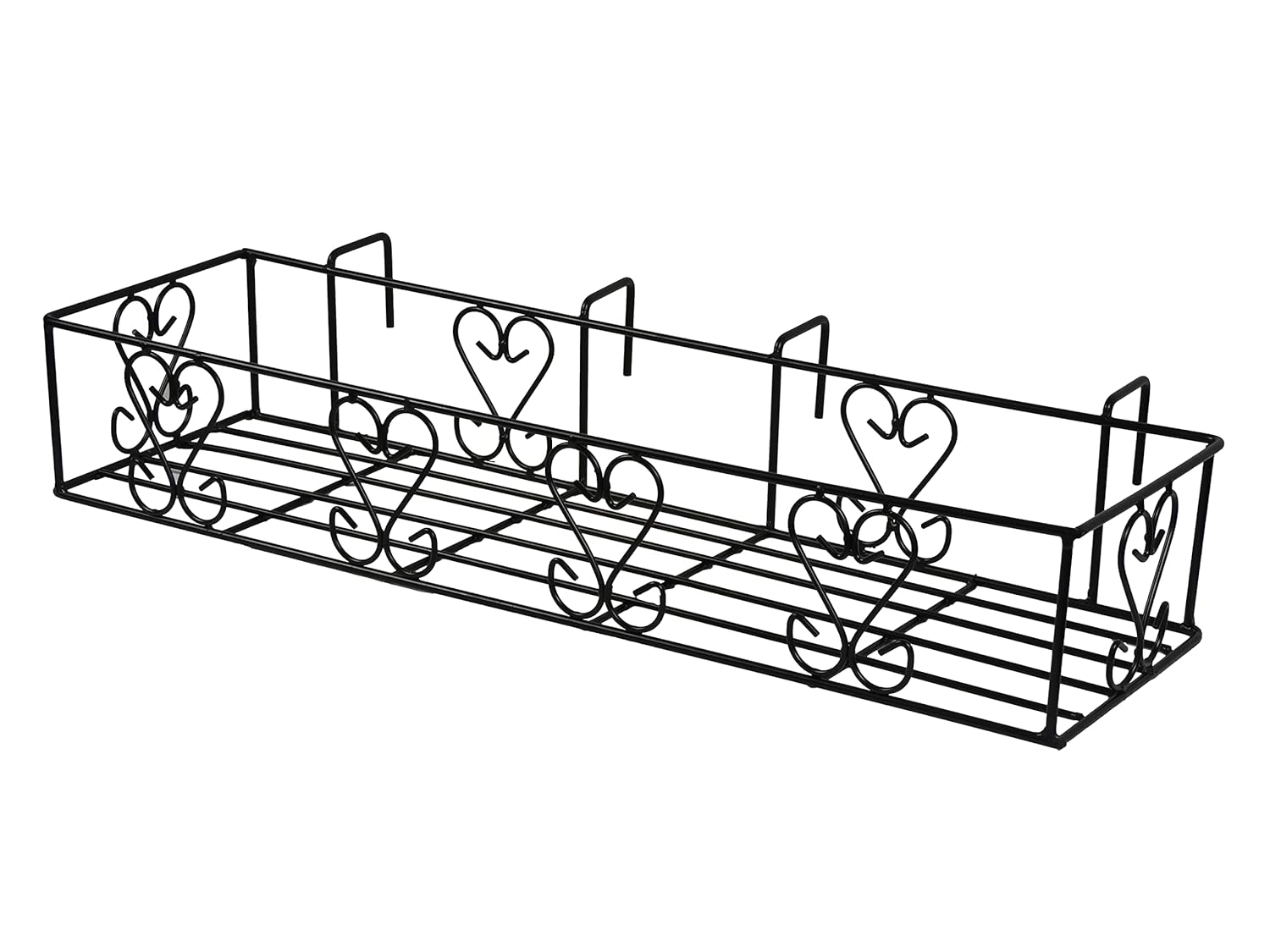 Flower Pot Stand for Railing Planters( Rectangle Shape Set of 2)