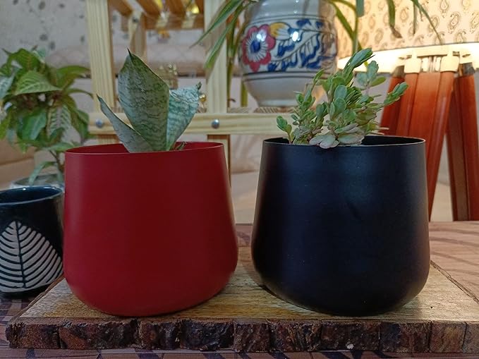 Niyara Red & Black Color 2 pcs Combo Table top