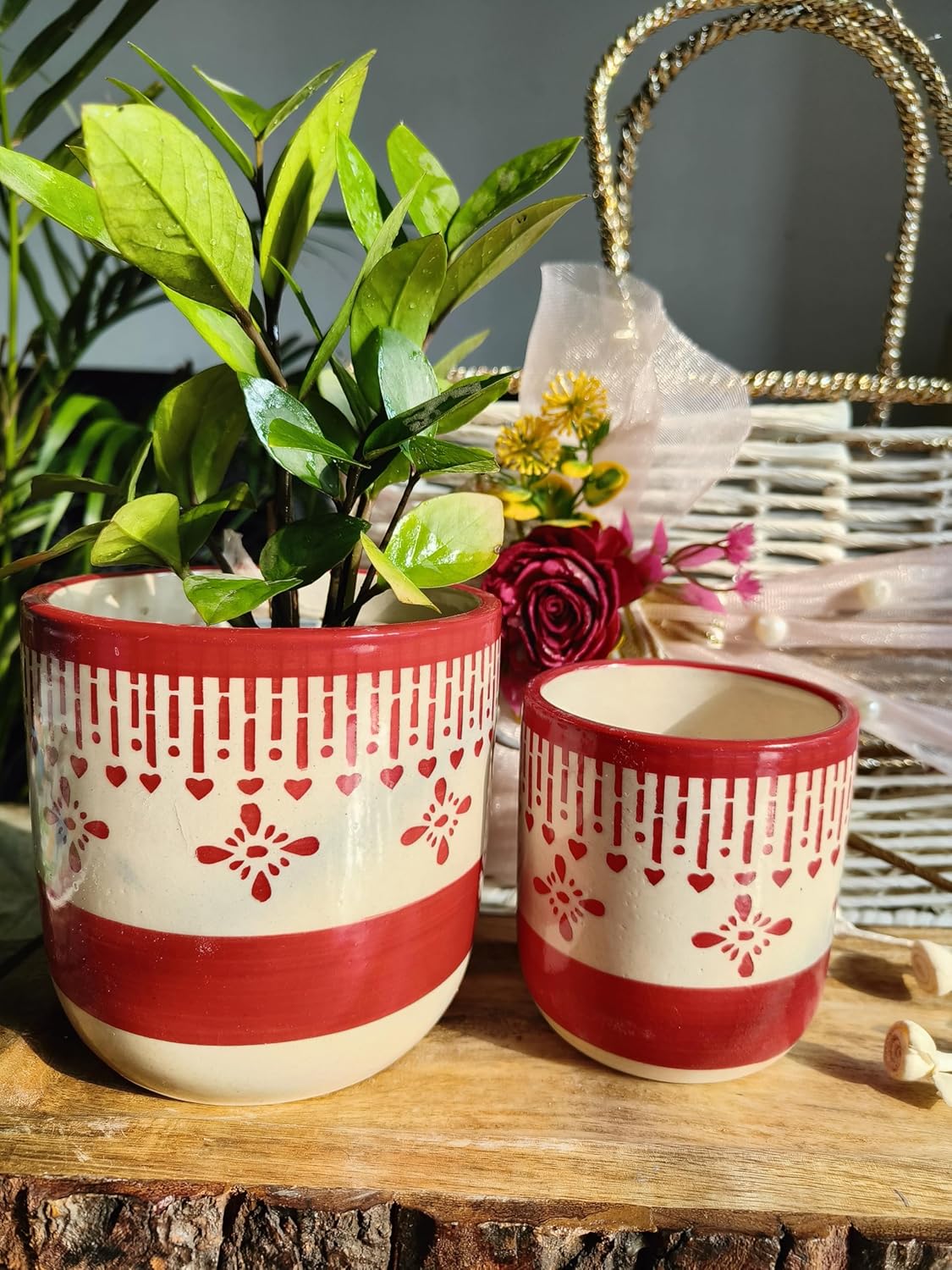 Red Chivarly Pot set of 2