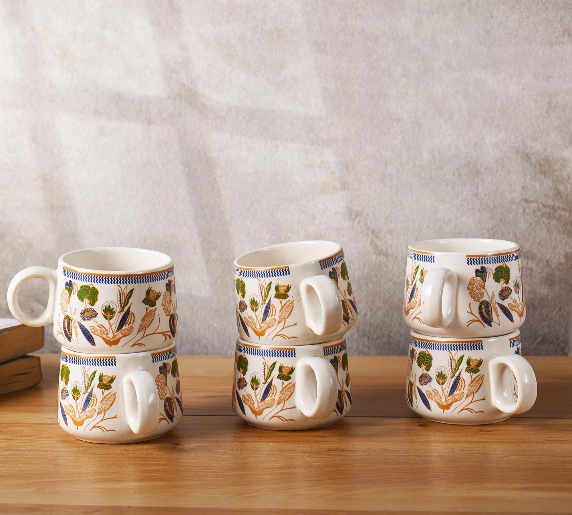 Forest bloom cup set of 6