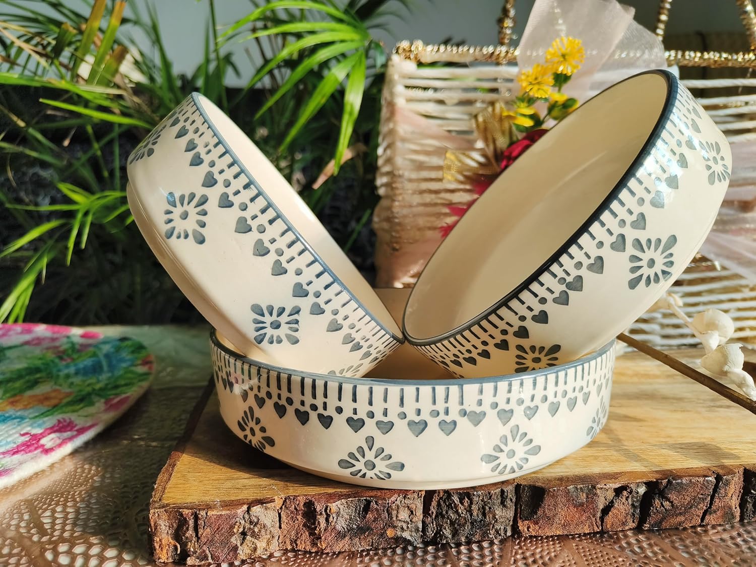 Grey Chivalry Bowl set of 3