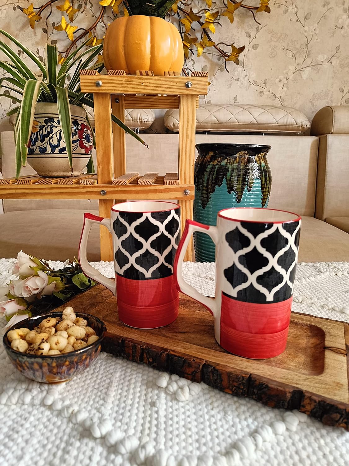 Red Beer Mugs