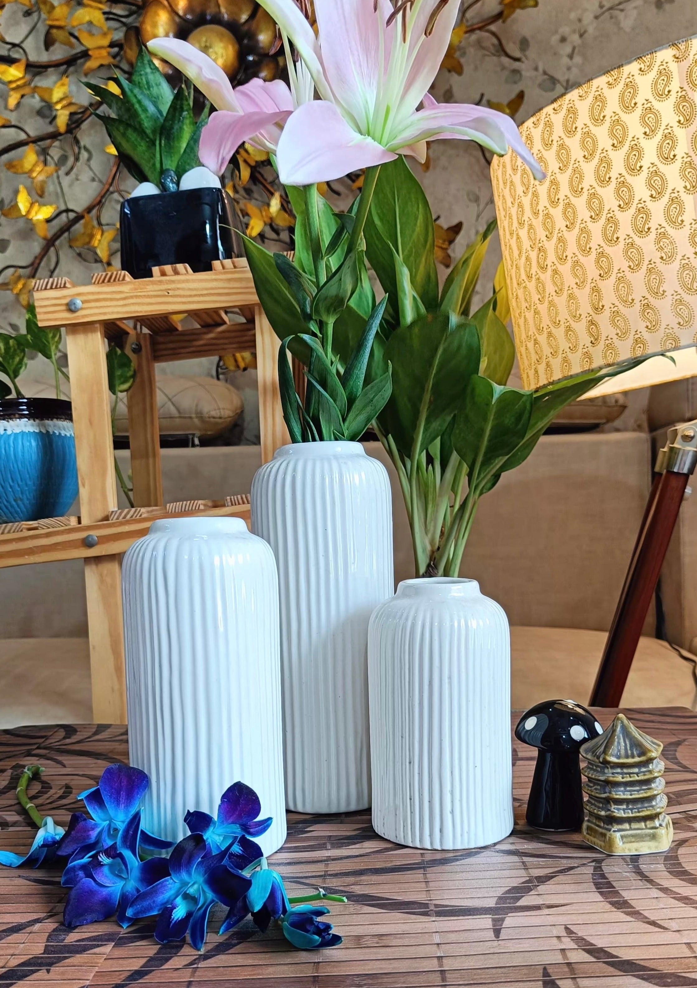 Geometric Style Flower Vase Set of 3
