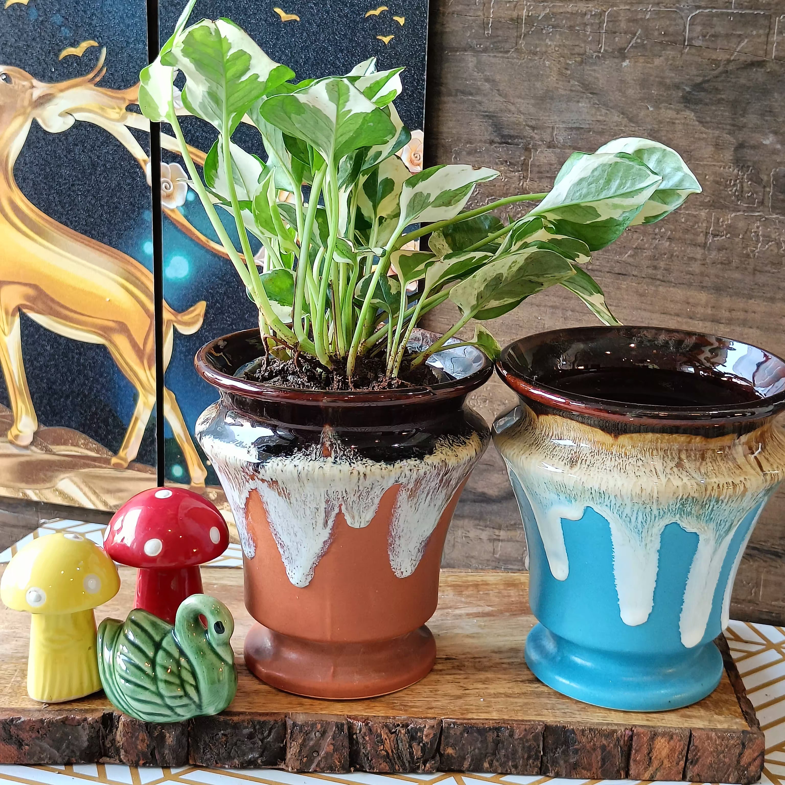 Flow View Style Planters Pot Set of 2