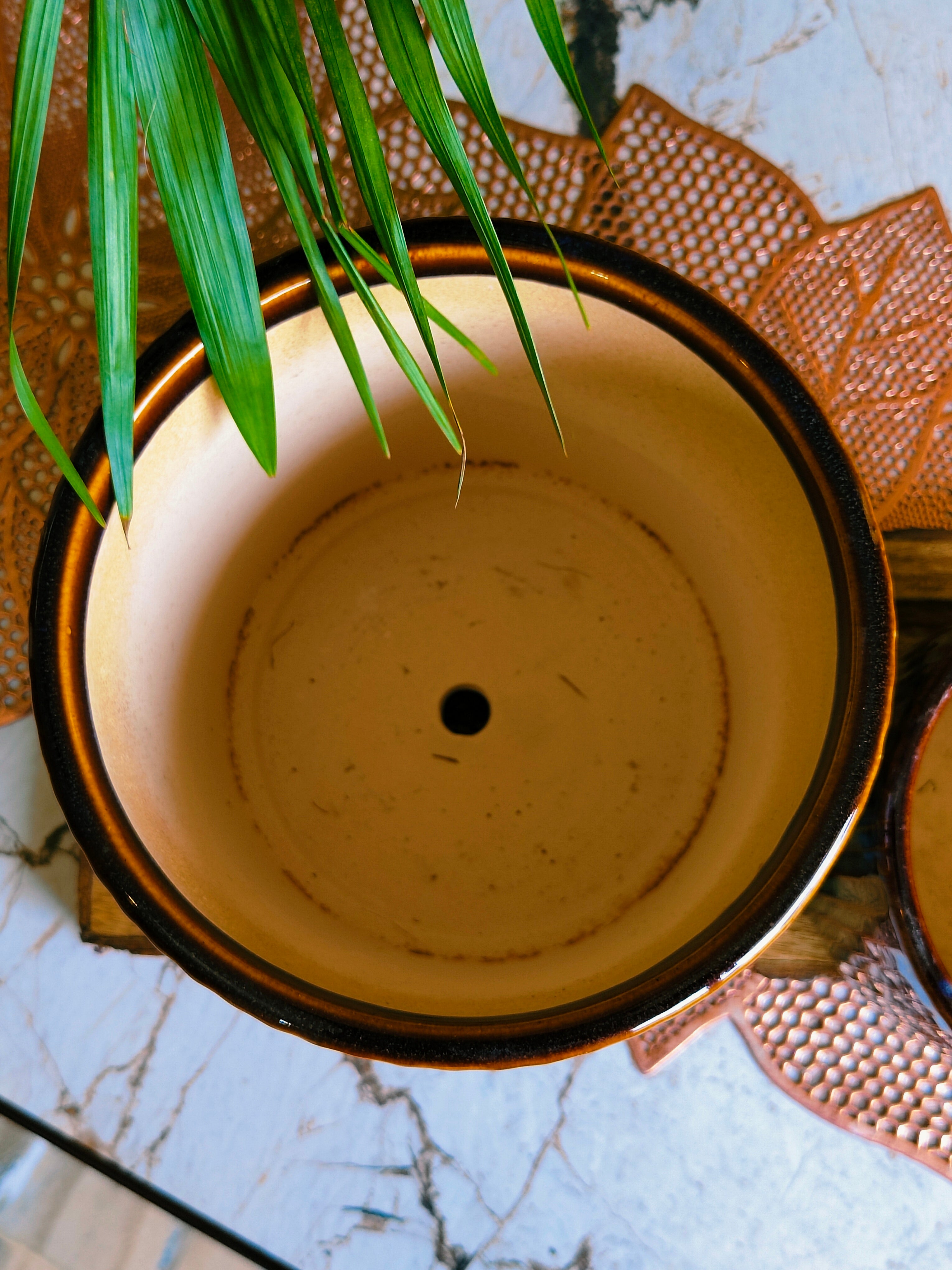 Endeavour Stylish Combo Ceramic Pots Size -7.5 inch & 5.5 Inch
