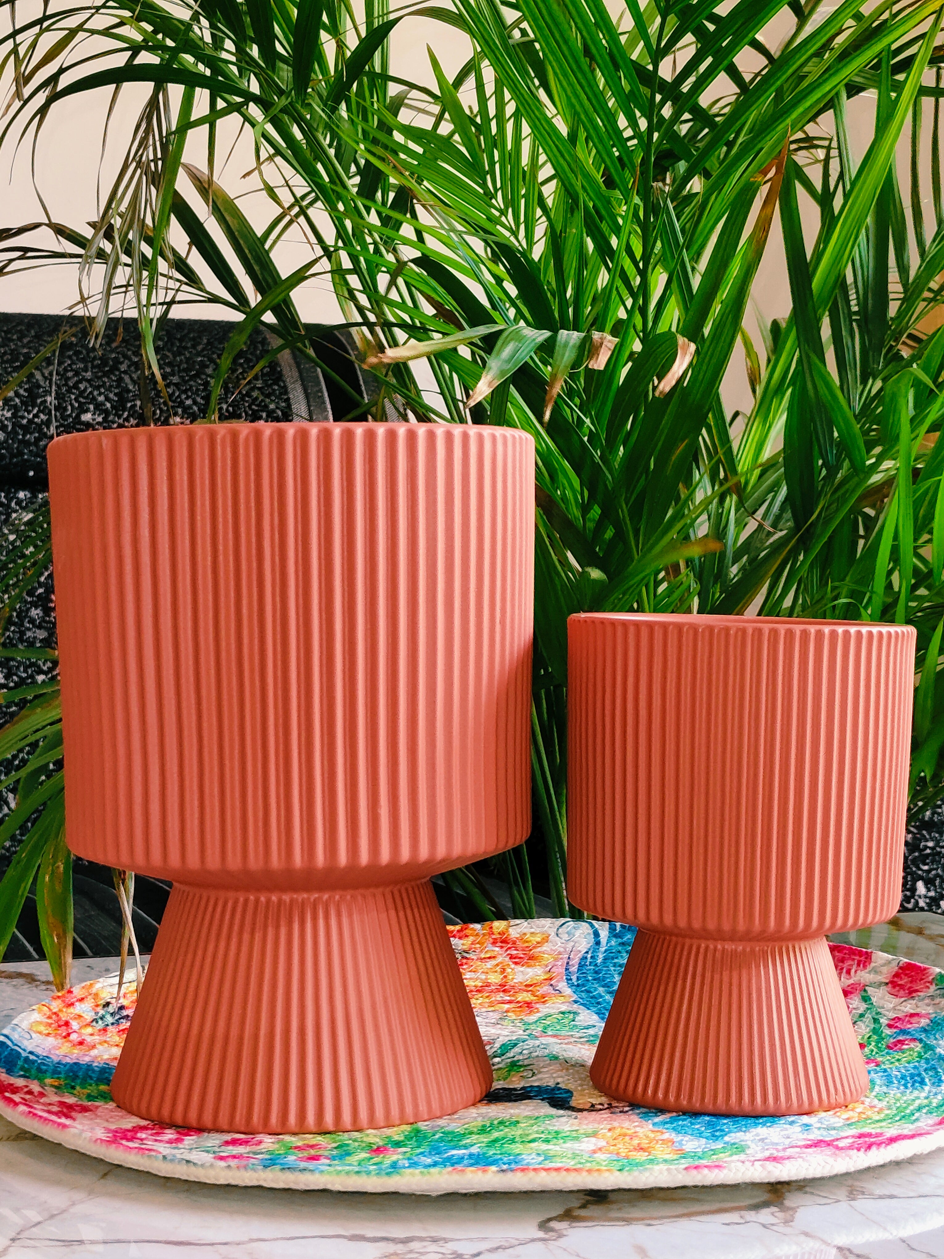 Goblet Sisters Brown pot combo(Imported Ceramic Pots)