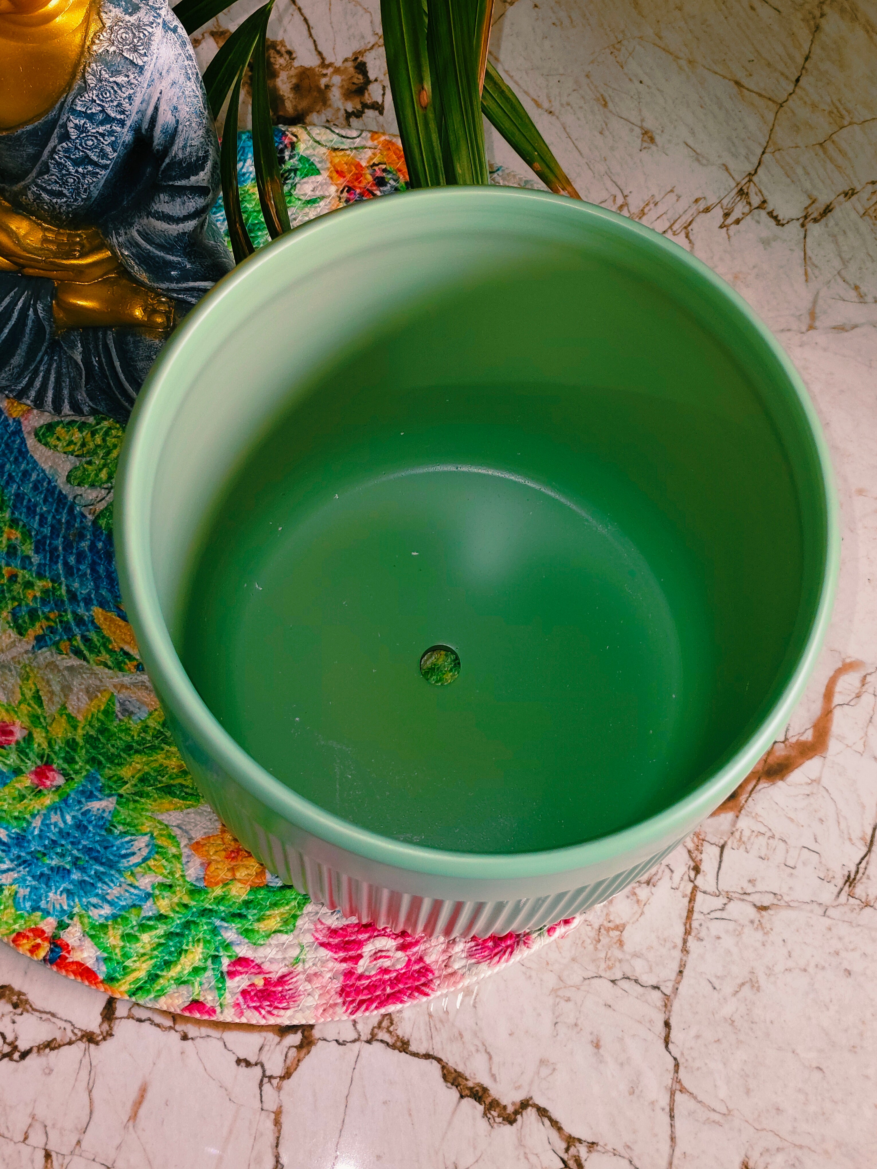 Fairy Green Strip Pot 8 inches