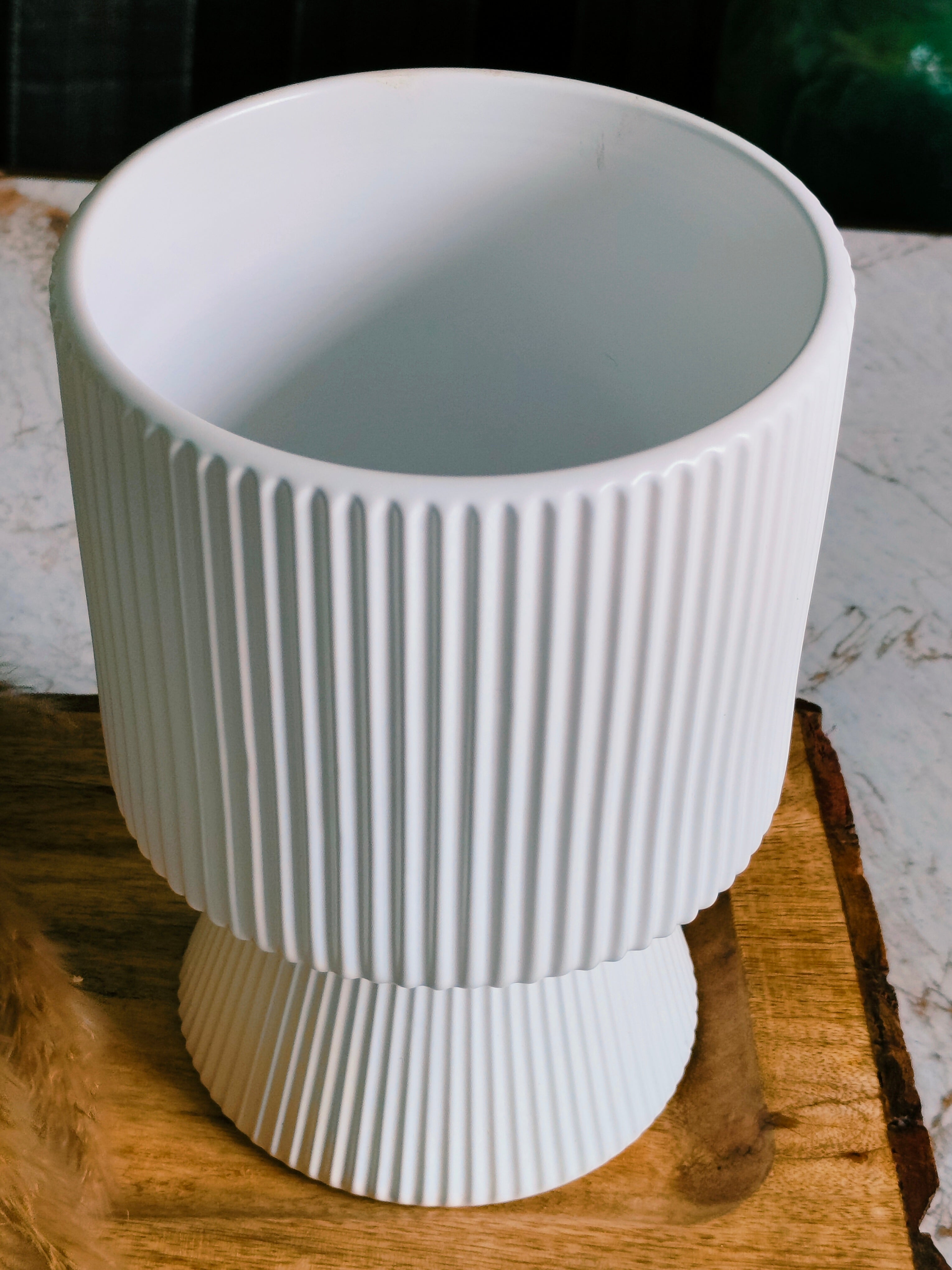 Goblet White 6.5 inch (Imported Ceramic Pots)