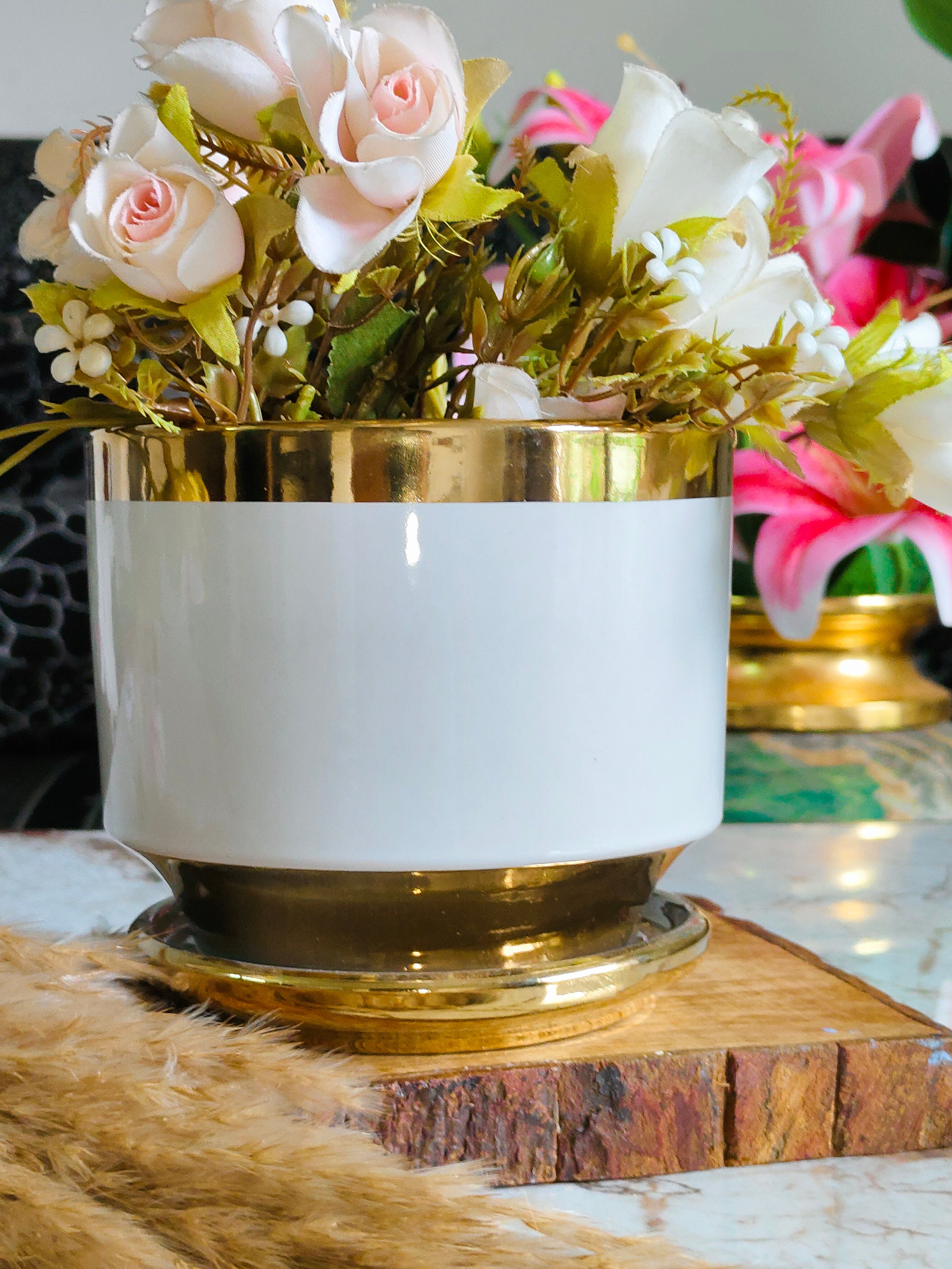 Luxe White 5 inches (Imported Ceramic Pots)