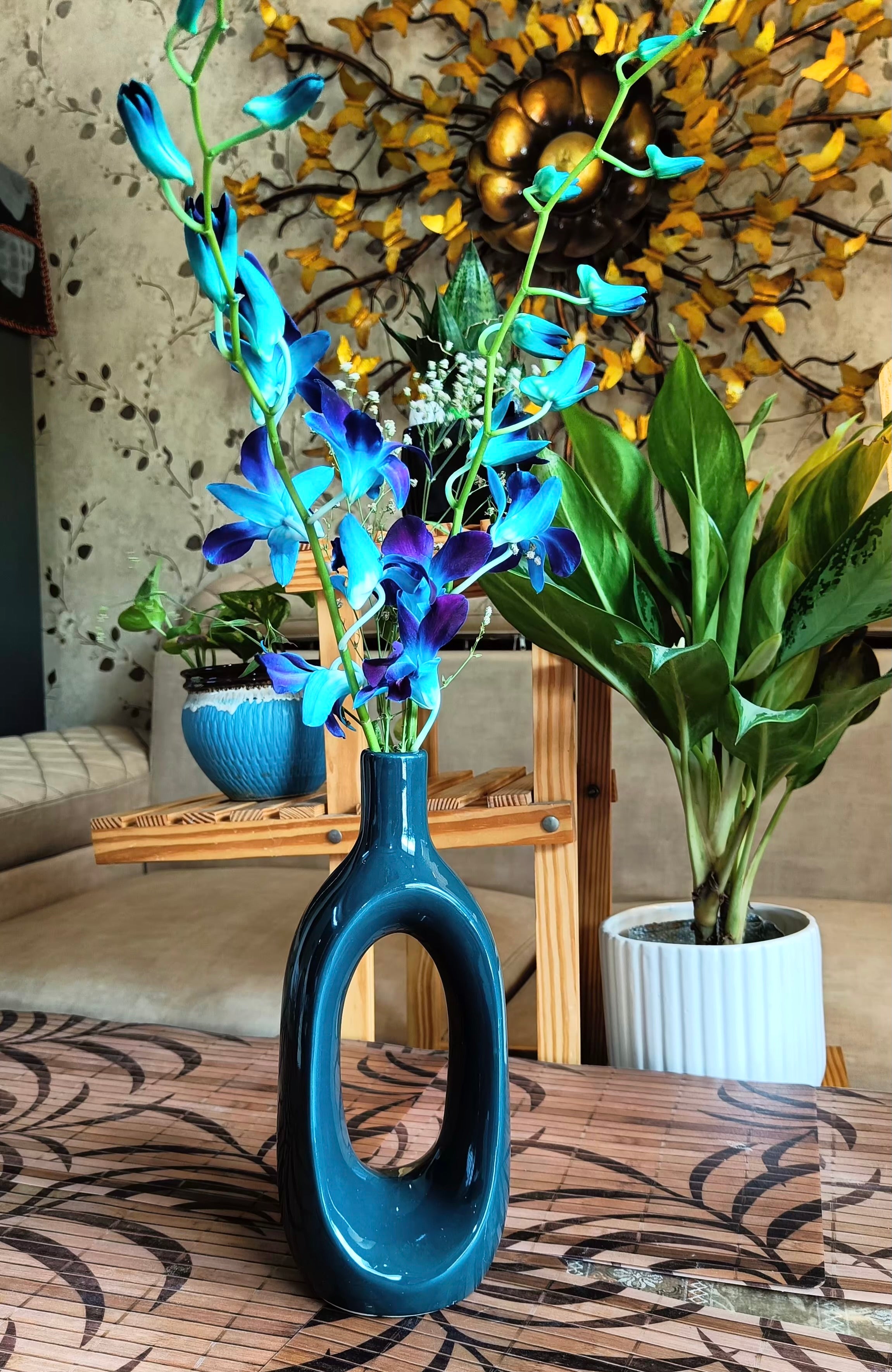 Ceramic Sculpture Vase Set of 2