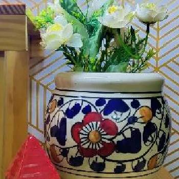 blue 6 inch pot