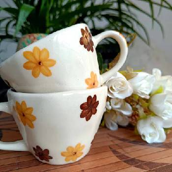 Roses Blossom Mug Set of 2