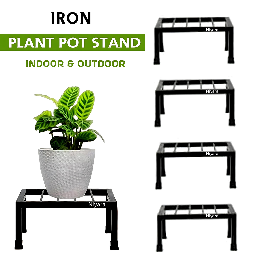 Metal Stand Square Shape Set of 4 Size- 10 inch