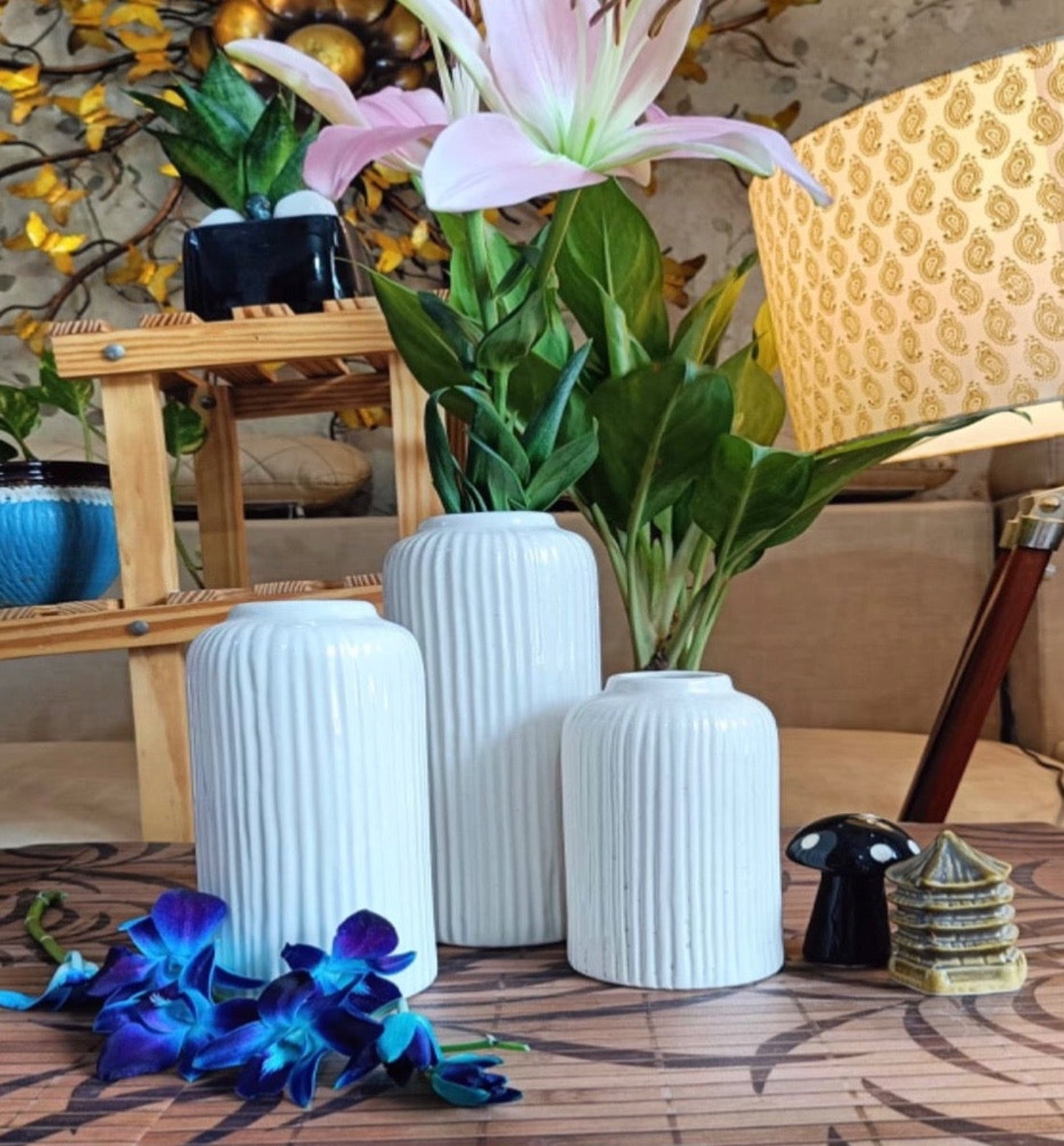 Geometric Style Flower Vase Set of 3