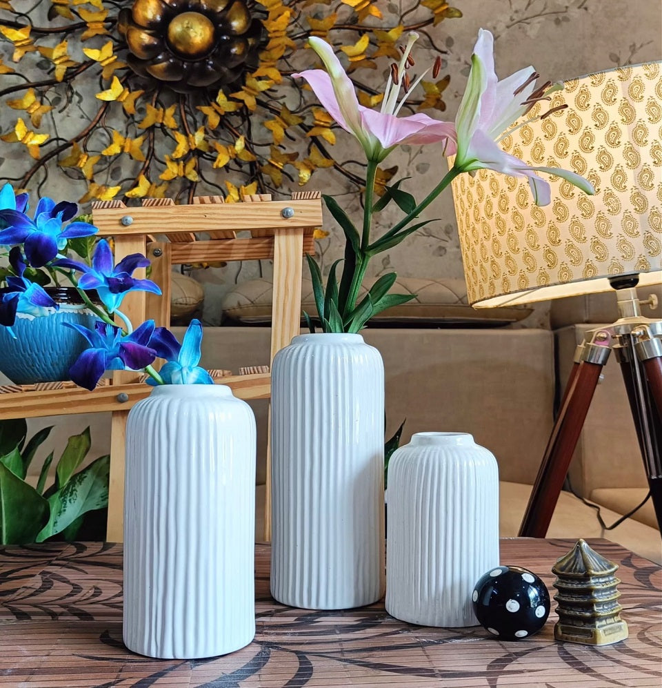 Geometric Style Flower Vase Set of 3