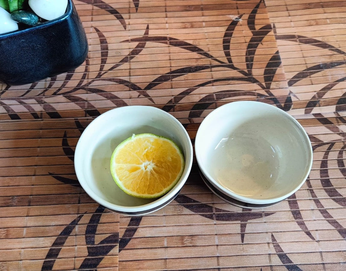 White and Black Bowl set of 2