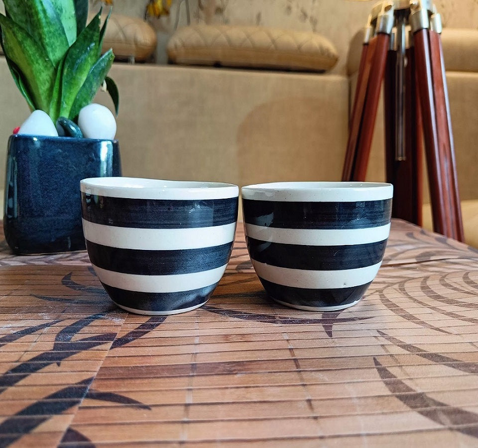 White and Black Bowl set of 2