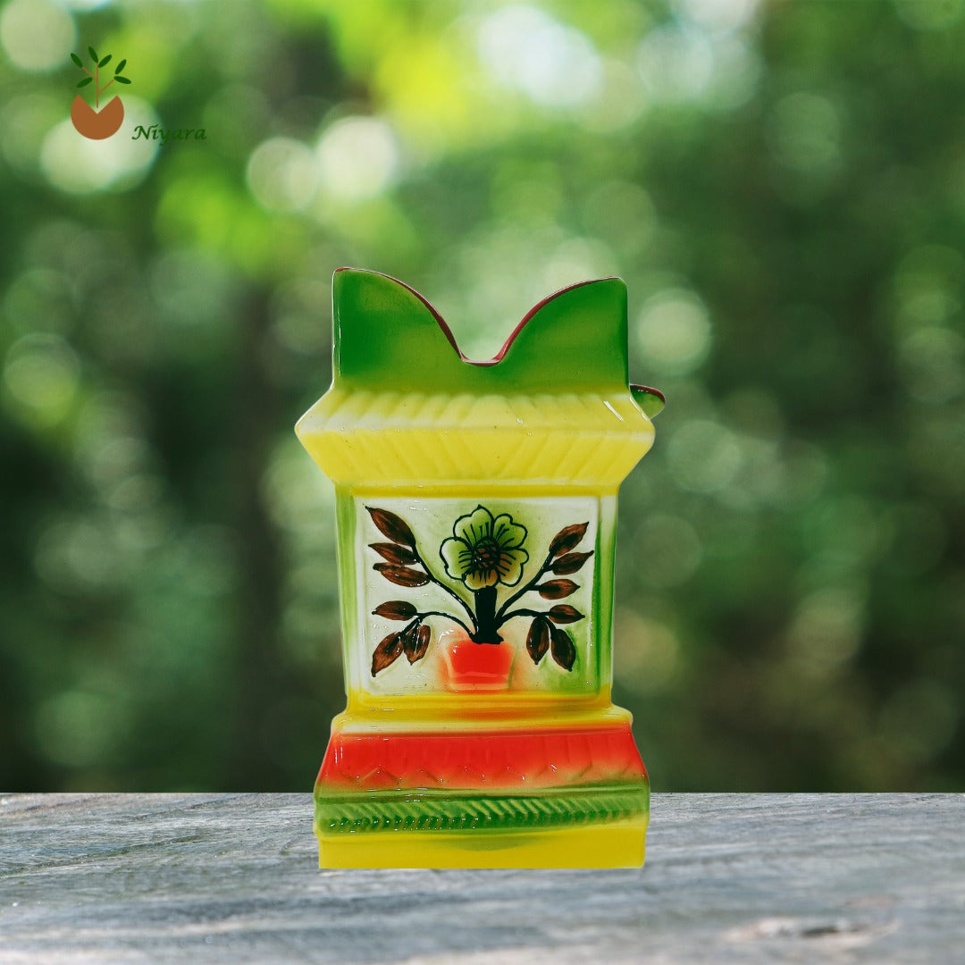 Niyara Multicolor Tulsi Ceramic Pot Large