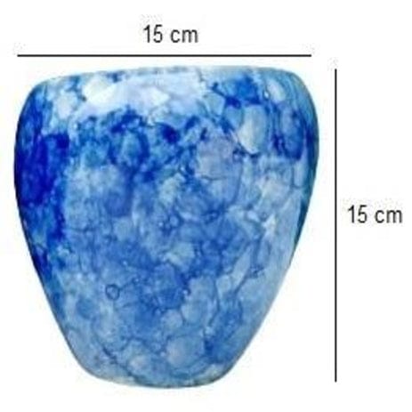 Glossy Stylish Planters Pot Color-Blue
