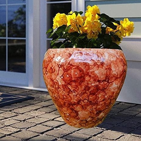 Glossy Stylish Planters Pot Color-Brown