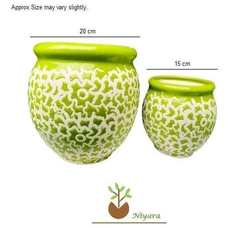 Drop Texture Style Handmade Planters Pot,