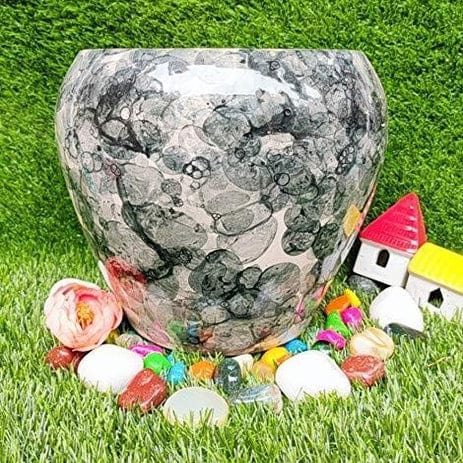 Glossy Stylish Planters Pot Color-Grey