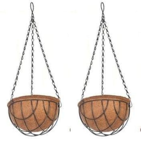 Hanging coco coir Planter Basket, Set of 2