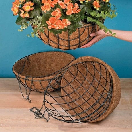 Hanging Planter Basket with Coco Coir Set of 6 (11 inch)