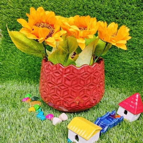 Pineapple Stylish Planters pot Color-Reddish