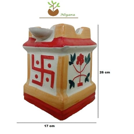 Tulsi Planters Pot Size- 11 inches Color-Multicolor