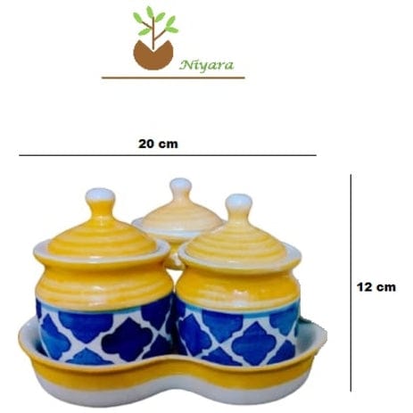 Shibori Pickle Jar Set of 3