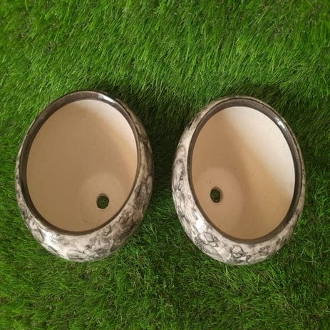 Glossy Look Planters Pot Set of 2