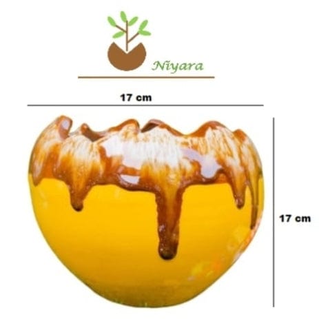 Cut Style Planters Pot Medium Size- 7 inches