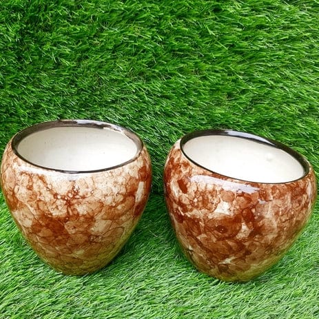 glossy Style Planters Pot Set of 2