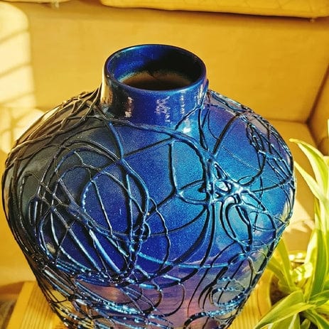 Flower vase with Metal Design Size_Large
