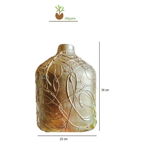 Flower vase with Metal Design Size_Large