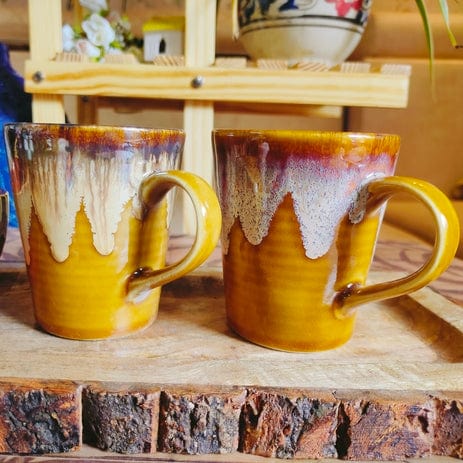 Yellow Fellow Tea Mugs Set of 2