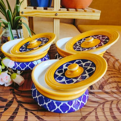 Exclusive Handprinted Jar & Container set of 3