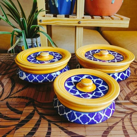 Exclusive Handprinted Jar & Container set of 3