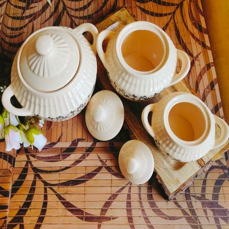 Antique Egyptian Containers Set of 3