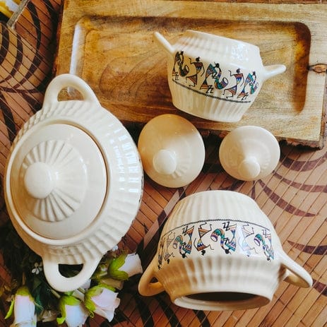 Antique Egyptian Containers Set of 3