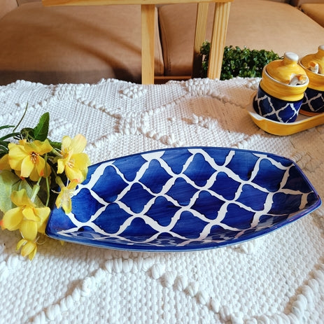 Shibori Style Tray Color -Blue