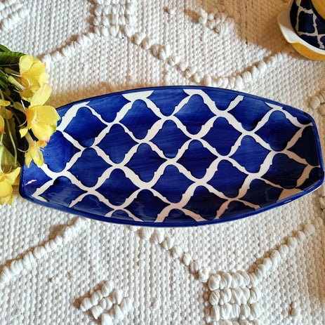 Shibori Style Tray Color -Blue