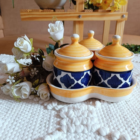Shibori Pickle Jar Set of 3