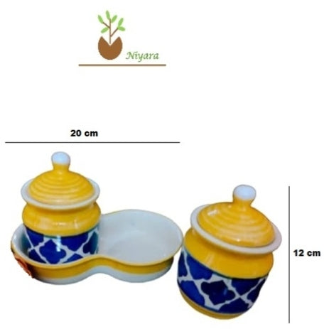 Shibori Printed Pickle Set of 2