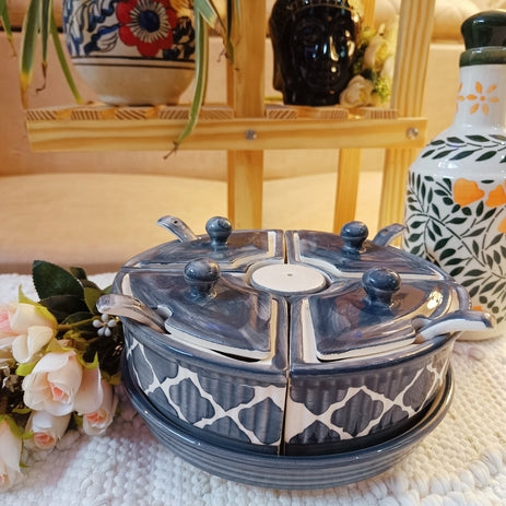 Shibori Pickle Jar Set of 5