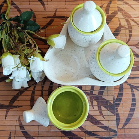 Milky White Pickle Set of 3
